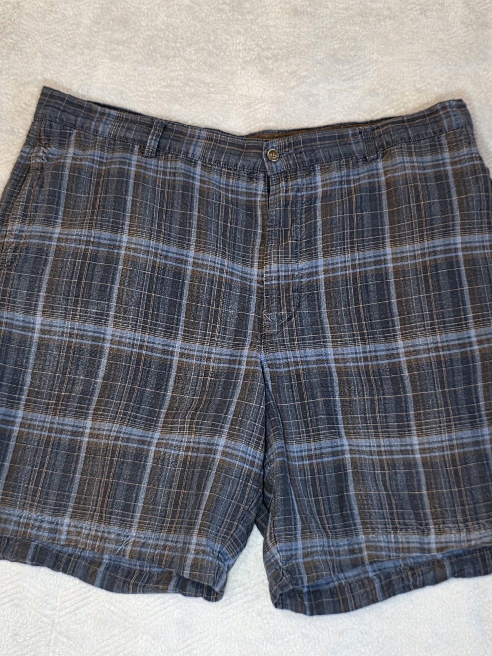Tommy Bahama Linen Silk Plaid Shorts Size 42